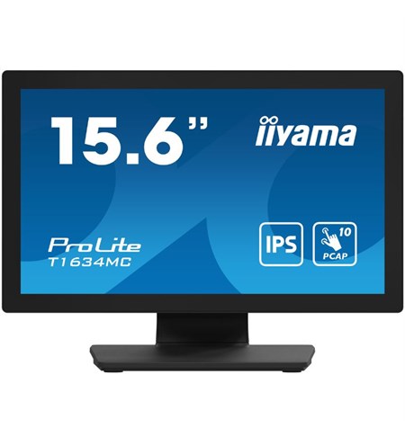 Iiyama ProLite T1532MSC-B1S LED Computer Monitor, 15.6 Inch, Full HD, Black